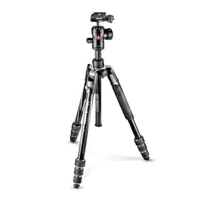  ヴァイテックイメージング Manfrotto 三脚 Befreeアドバンス アルミ 4段 自由雲台 ツイストロック式T三脚キット ブラック 全伸高150cm 縮長40cm MKBFRTA4BK-BH