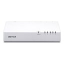 【中古】 バッファロー BUFFALO 10/100Mbps対応 プラスチック筺体 電源内蔵 5ポート ホワイト スイッチングハブ LSW4-TX-5NP/WH...