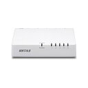 【中古】 バッファロー BUFFALO 10/100Mbps対応 プラスチック筺体 AC電源 5ポート ホワイト スイッチングハブ LSW4-TX-5EPL/W...