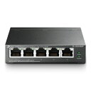 【中古】 TP-Link スイッチングハブ ギガ 5ポート PoEハブ (4x PoE対応 全体最大56W) アンマネージ 5年 TL-SG1005P