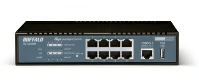 【中古】 BUFFALO 法人向けレイヤー2インテリジェントGigaスイッチHUB 8ポート BS-G2108M