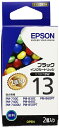 【中古】 EPSON IC1BK13W(モノクロインクカートリッジ:2個セット)