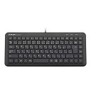 【中古】 エレコム 有線ミニキーボード 静音タイプ メンブレン式 ブラック TK-FCM077PBK