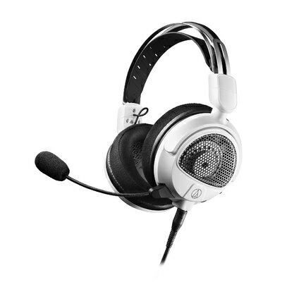 【中古】 オーディオテクニカ ATH-GDL3 WH ゲーミングヘッドセット/開放型/PC/PS4/PS5/Switch/Xbox One/取り外しマイク / 3.5mmステレオ4 極ミニプラグ/ ホワイト