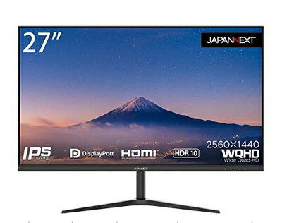 【中古】 JAPANNEXT 27インチ WQHD(2560 x 1440) 液晶モニター JN-IPS27WQHDR HDMI DP 【中古】 JAPANNEXT 27インチ WQHD(2560 x 1440) 液晶モニター JN-IPS27WQHDR HDMI DP