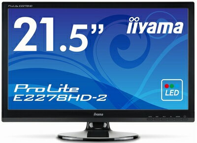 【中古】 iiyama WLEDバックライト搭載 21.5型ワイド液晶ディスプレイ ProLite E2278HD-2