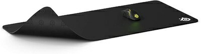 【中古】 SteelSeries ゲーミングマウスパッド 大型 極厚 ノンスリップラバーベース ブラック 90cm×40cm×0.4cm QcK Heavy XXL 67500