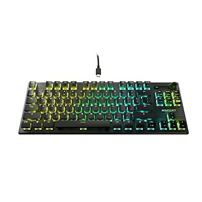 【中古】 ROCCAT Vulcan TKL Pro コンパクト光学 RGB USB ゲーミングキーボード US 英語配列モデル 静音 リニア(オプティカル) テンキーレス 国内正規品 ドイツデザイン ROC-12-571