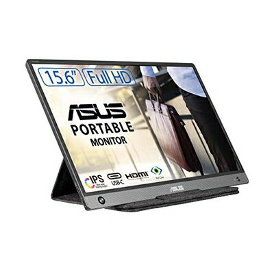 【中古】 ASUS MB16AH モバイルモニター モバイルディスプレイ 15.6インチ/IPS/フルHD/PS4・Switch・PC・スマホ対応/薄さ9mm・軽量730g/USB-C・HDMI/スピーカー/3年
