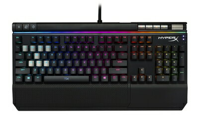 【中古】 HyperX Alloy Elite RGB ゲーミングキーボード 赤軸 ゲーマー向け USB充電ポート LEDバックライト 2年 HX-KB2RD2-US/R1