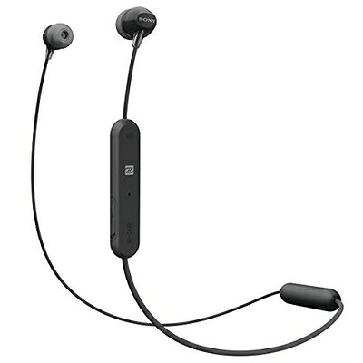 【中古】 ソニー ワイヤレスイヤホン WI-C300 : Bluetooth対応 最大8時間連続再生 マイク付き 2018年モデル ブラック WI-C300 B