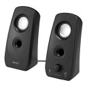 【中古】 BUFFALO 2.0ch マルチメディアスピーカー USB電源/ステレオミニプラグ音源 ブラック BSSP28UBK