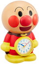 【中古】 リズム(RHYTHM) それいけ アンパンマン 目覚まし時計 キャラクター アナログ 置き時計 おもしろ おしゃべり 音声 3D 茶 27.2x19....