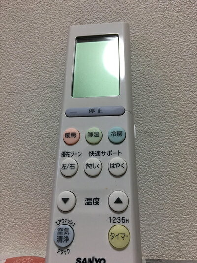 【中古】 三洋純正パーツ　エアコン用リモコン　RCS-EX1　6233063867　SANYO