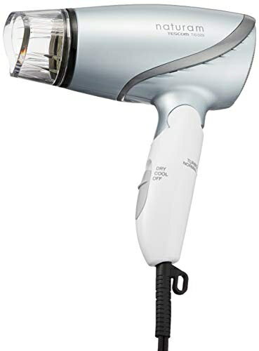 【中古】 テスコム (TESCOM) ドライヤー マイナスイオン付 naturam シルバー TID320-S