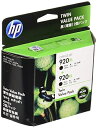 【中古】 HP 920XL 純正 インク カートリッジ 黒 ( 増量 ) 2個 パック E5Y51AA