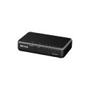 【中古】 BUFFALO Giga対応 プラスチック筐体 AC電源 5ポート LSW6-GT-5EPL/BK ブラック スイッチングハブ ローコストモデル 壁掛け設置対応