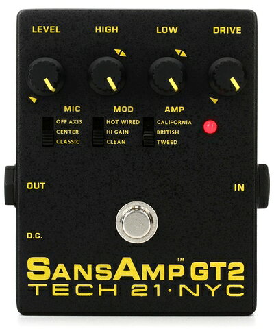 【中古】 TECH21 SANSAMPギター用 チューブアンプ・シミュレーター GT2 【国内正規品】