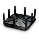 【中古】 TP-Link WiFi 無線LAN ルーター Archer C5400 11ac ウイルス対策 セキュリティ AC5400 2167+2167+1000Mbps トライバンド ( 利用推奨環境 : 最大64台 / 4LDK / 3階建 ) 【 Alexa 対応製品】