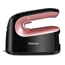 【中古】 東芝 コードレス 衣類スチーマー TAS-X5 スチームアイロン 軽量 約0.71kg スチーム量 最大約12g/分 温度調節 3段階 コンパクト 2Way コードレス かけたまま ローズレッド