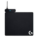 【中古】 Logicool G ゲーミングマウスパッド G-PMP-001 POWERPLAY ワイヤレス 充電 対応 ハード & クロス 2種類同梱 対応マウ...