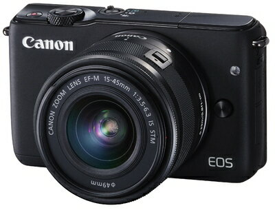 【中古】 Canon ミラーレス一眼カメラ EOS M10 レンズキット(ブラック) EF-M15-45mm F3.5-6.3 IS STM 付属 EOSM10BK-1545ISSTMLK