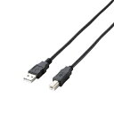 【中古】 エレコム RoHS指令準拠&環境配慮パッケージ エコUSBケーブル USB2.0 A-Bタイプ 5m ブラック U2C-JB50BK