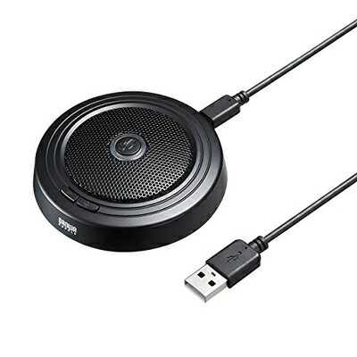 【中古】 サンワサプライ USBマイク WEB会議用 高感度 無(全)指向性 Skype対応 MM-MCUSB33