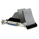 【中古】 StarTech.com マザーボードピンヘッダー接続パラレルポート増設ケーブル 40cm ロープロファイル対応 DB25 (メス) - IDCリボン...