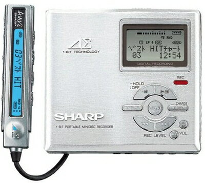 【中古】 SHARP アウヴィ MD-DR7-S MDプレーヤー (シルバー)