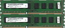 【中古】 Micron PC3-10600U (DDR3-1333) 4GB x 2枚組 合計8GB 240ピン DIMM デスクトップパソコン用メモリ 動作品...