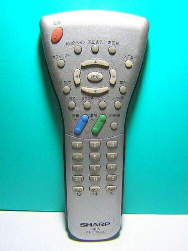 【中古】 シャープ LCDTVリモコン GA052WJSA
