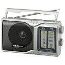 【中古】 オーム電機(Ohm Electric) ラジオ シルバー 幅21.8×高さ13×奥行6.1cm