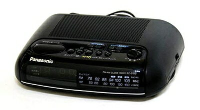 【中古】 Panasonic パナソニック(National ナショナル 松下電器産業)RC-6199-K ブラック デジタルクロック付FM/AMラジオ