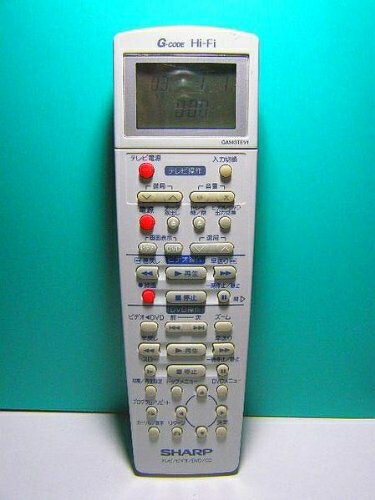 【中古】 シャープ ビデオ・DVD・CDリモコン GA143TEV1