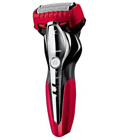 【中古】 パナソニック ラムダッシュ メンズシェーバー 3枚刃 お風呂剃り可 赤 ES-ST2Q-R