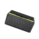 【中古】 エレコム ワイヤレスキーボード Bluetooth Windows/Androidタブレット対応 パンタグラフ ブラック TK-FBP067BK