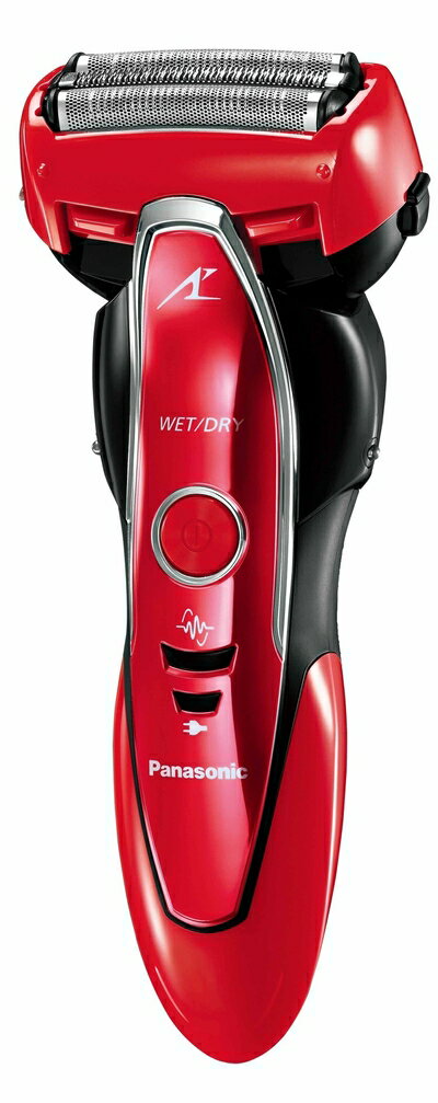 【中古】 パナソニック ラムダッシュ メンズシェーバー 3枚刃 赤 ES-ST25-R