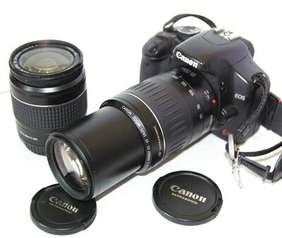 【中古】 Canon デジタル一眼レフカメラ EOS Kiss X2 ダブルズームキット KISSX2-WKIT