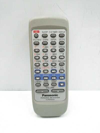 Panasonic - 【中古】 パナソニック オーディオリモコン EUR648262