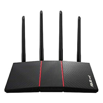 ����š� ASUSTek WiFi ̵�� �롼���� WiFi6 1201+574Mbps �ǥ奢��Х�� RT-AX55/B (A) ��å�...