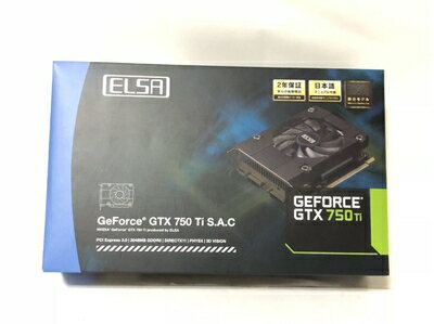 【中古】 ELSA NVIDIA GeForce GD750Ti 2GB グラフィックボード GD750-2GERT