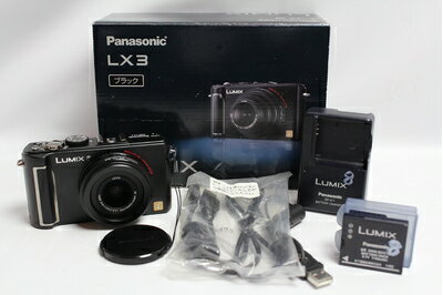 【中古】 パナソニック デジタルカメラ LUMIX (ルミックス) LX3 ブラック DMC-LX3-K