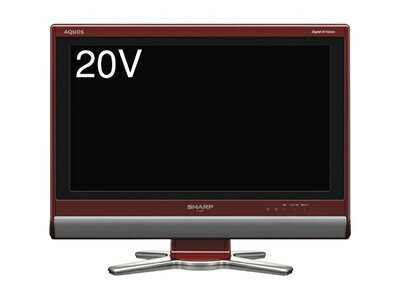 【中古】 シャープ 20V型 液晶 テレビ AQUOS LC-20D50-R ハイビジョン 2009 ...