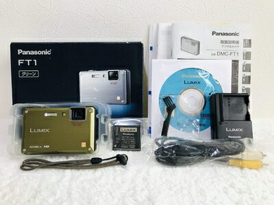 【中古】 パナソニック 防水デジタルカメラ LUMIX (ルミックス) FT1 フォリッジグリーン DMC-FT1-G