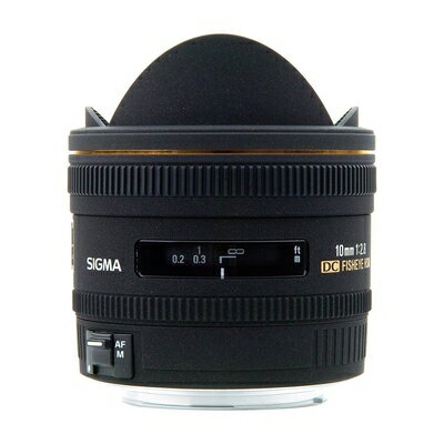 【中古】 SIGMA 単焦点魚眼レンズ 10mm F2.8 EX DC FISHEYE HSM ソニー用 対角線魚眼 APS-C専用 477622
