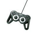 【中古】 【2010年モデル】エレコム ゲームパッド USB接続 12ボタンアナログスティック搭載 振動/連射 高耐久 【ファイナルファンタジーXIV: 新生エオルゼア推奨】 ブラック JC-U3312SBK(2)