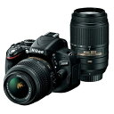 【中古】 Nikon デジタル一眼レフカメラ D5100 ダブルズームキット D5100WZ