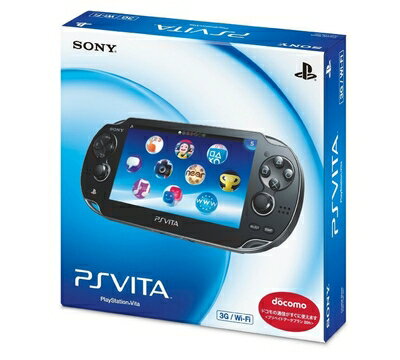 【中古】 PlayStation Vita (プレイステーション ヴィータ) 3G/Wi-Fiモデル クリスタル・ブラック 限定版 (PCH-1100AB01)