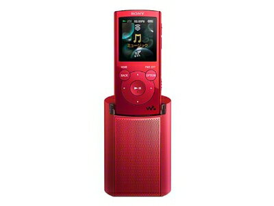【中古】 SONY ウォークマン Eシリーズ [メモリータイプ] スピーカー付 2GB レッド NW-E062K/R